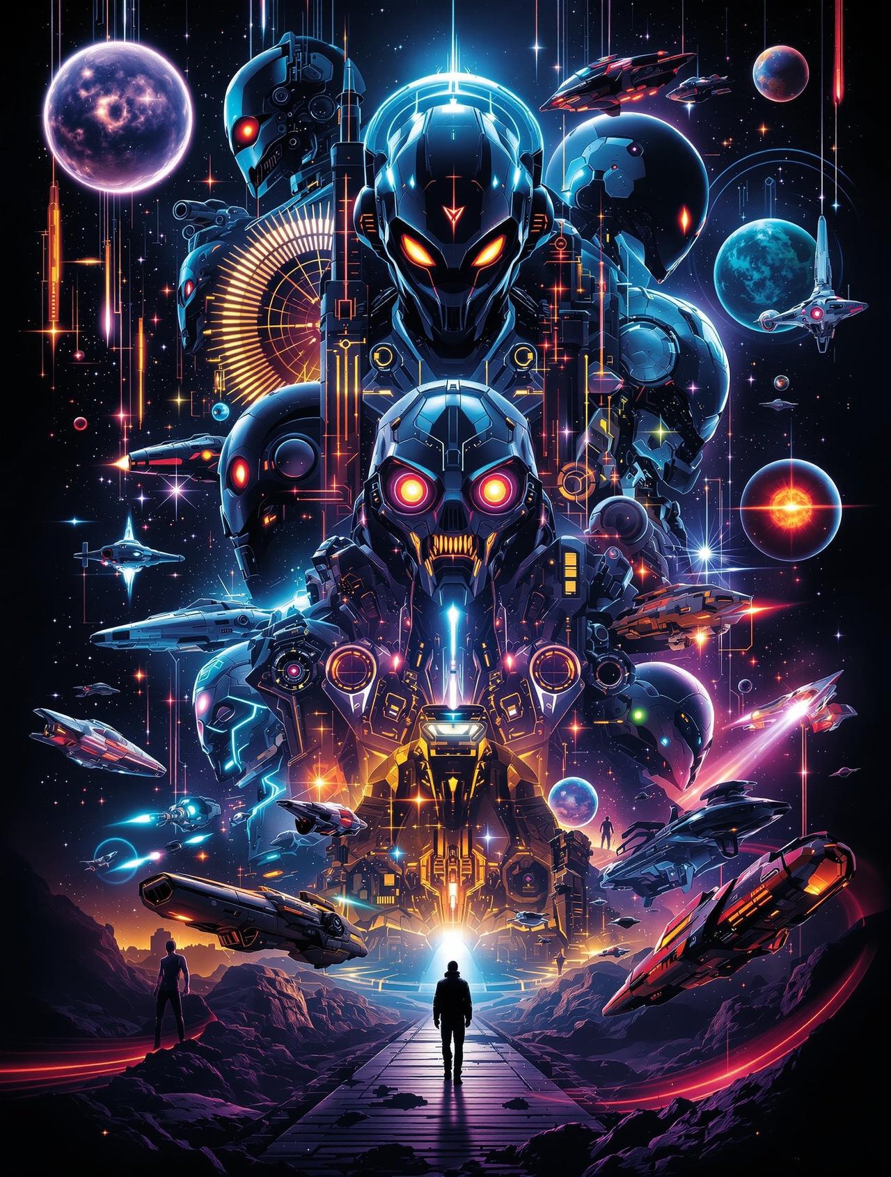 科幻电影进化论 - 理论电影网专题栏目封面，从《大都会》到《沙丘》，探索科幻电影从B级片到主流大片的进化之路。